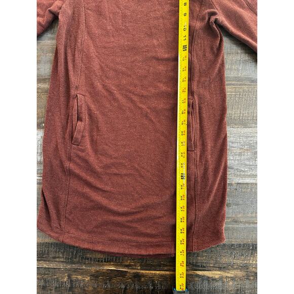 Athleta Balance Dress Size XS Brownish Red Long Sleeve Pockets Sweater Dress - Picture 3 of 8
